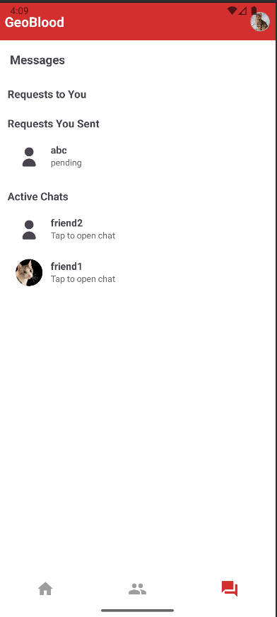 Secure Communication Screenshot